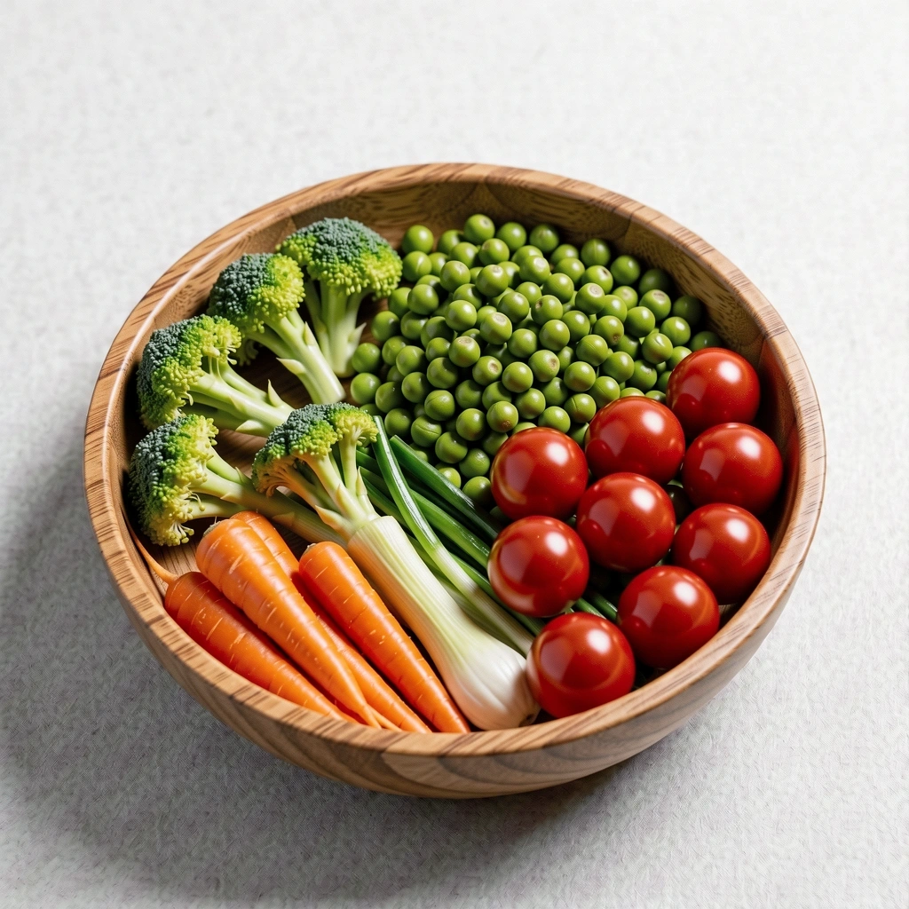 Alimentación variada y colorida
